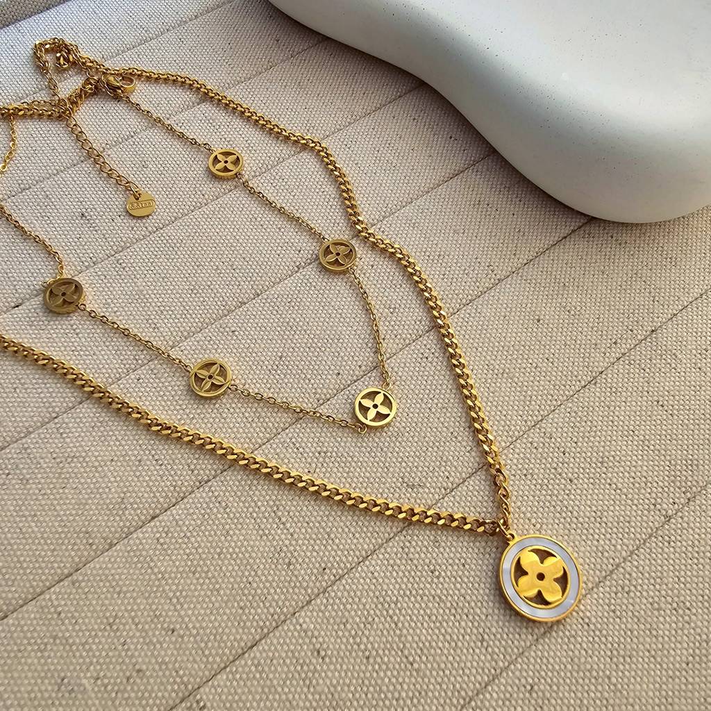 Angela Layered Necklace : TAA-9708119490838-NECKLACE