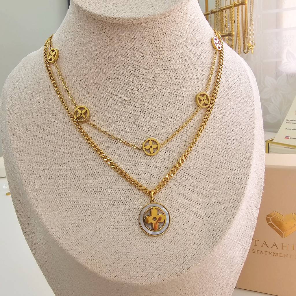 Angela Layered Necklace : TAA-9708119490838-NECKLACE