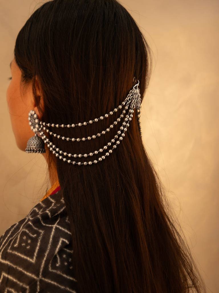 Anvaya Classic Four Layer Ball Earchain : SEC02