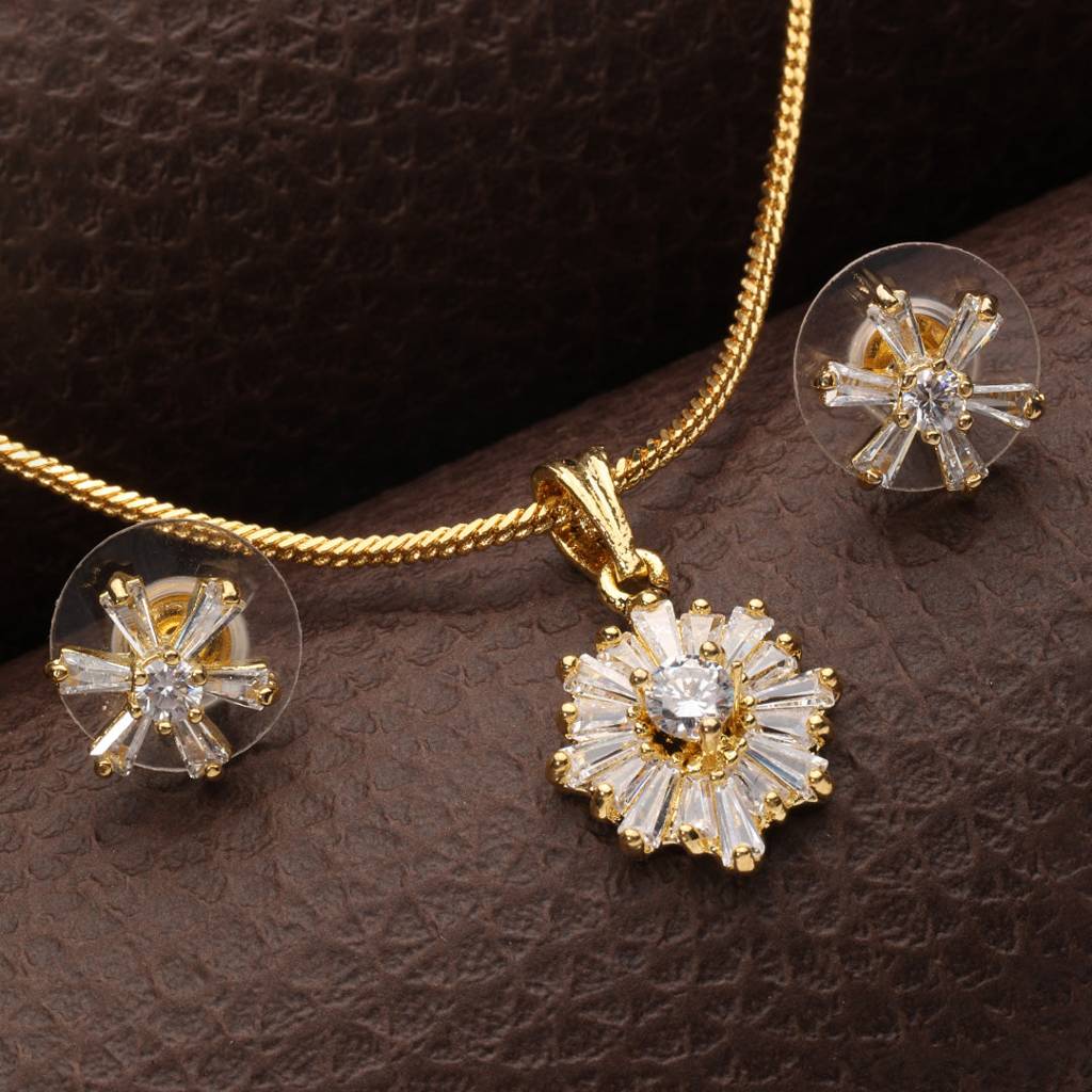 Gardenia Grace Pendant Set ( Gold) : PG006