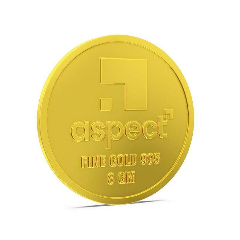 8 Gm Kalpruvksha Gold Coin 24Kt 995 : 8gmKalpruvkshaGoldCoin24kt995
