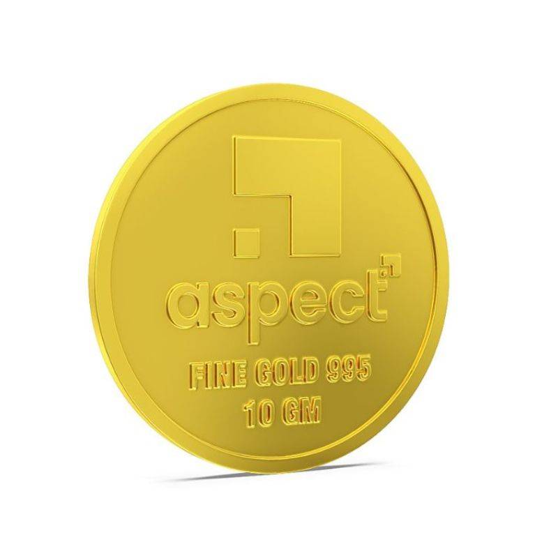 10 Gm Kalpruvksha Gold Coin 24Kt 995 : 10gmKalpruvkshaGoldCoin24kt995