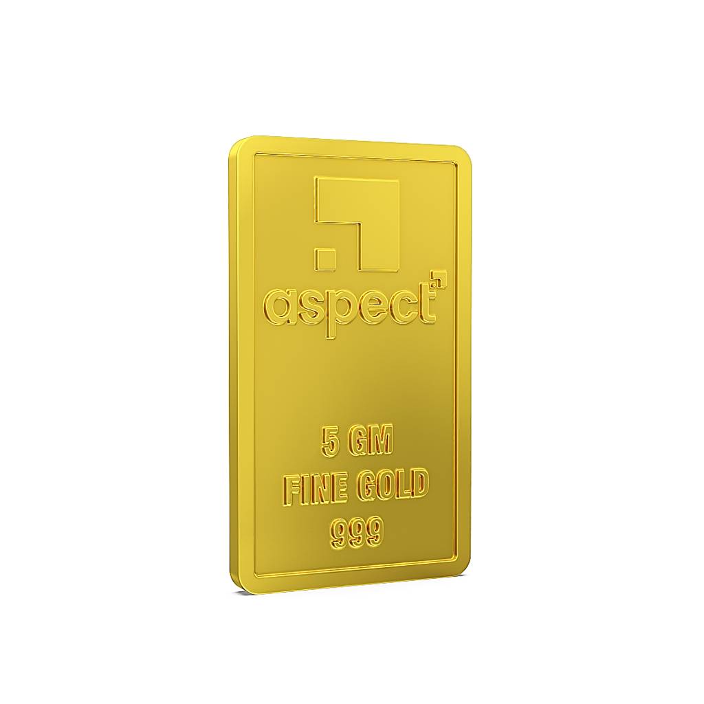 5Gm 24Kt Kalpavruksha Gold Bar 999 : 5gm24ktKalpavrukshaGoldBar999