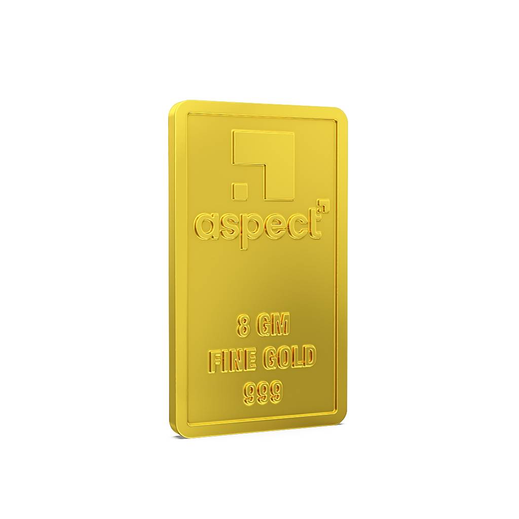 8Gm 24Kt Kalpavruksha Gold Bar 999 : 8gm24ktKalpavrukshaGoldBar999