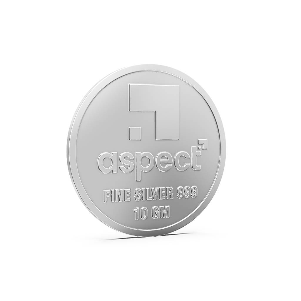 10 Gm Kalpavruksha Silver Coin Pure 999 : 10gmKalpavrukshaSilverCoinPure999