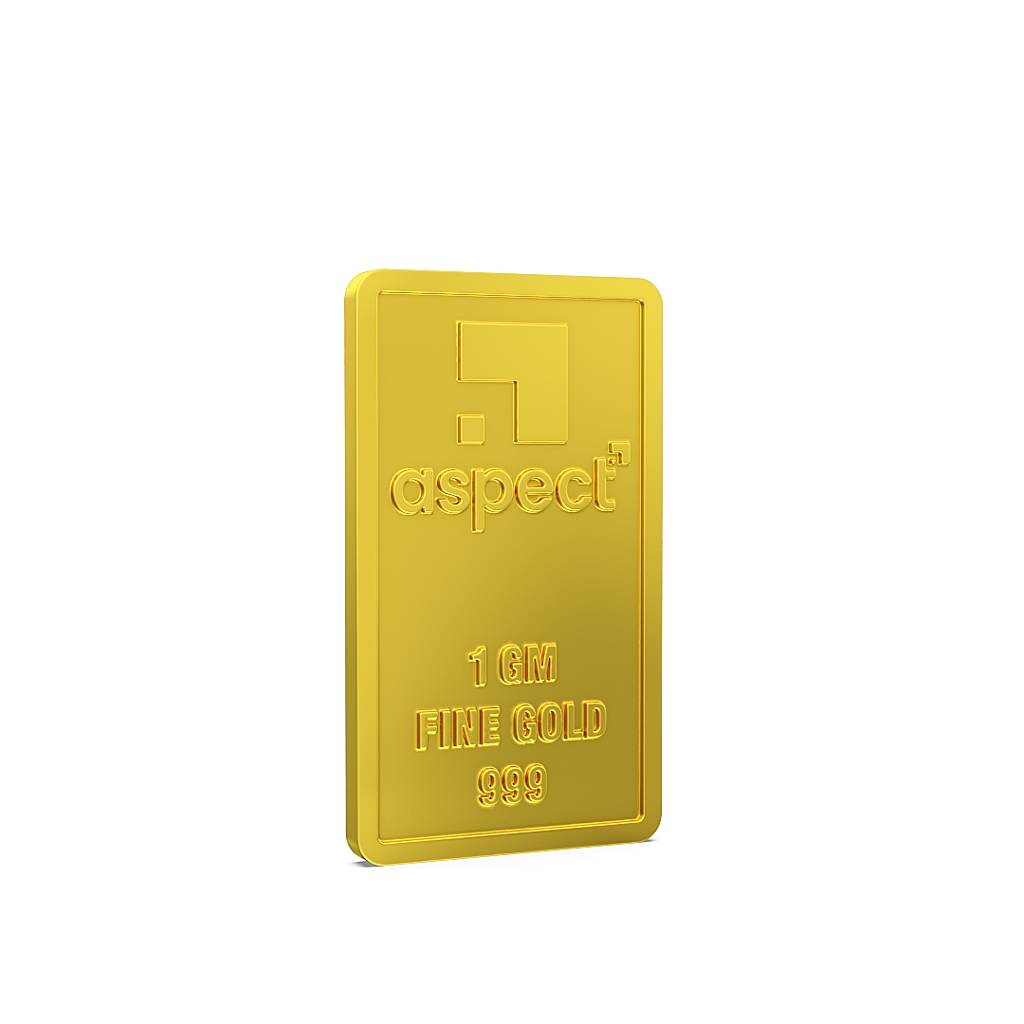 1Gm 24Kt Kalpavruksha Gold Bar 999 : 1gm24ktKalpavrukshaGoldBar999