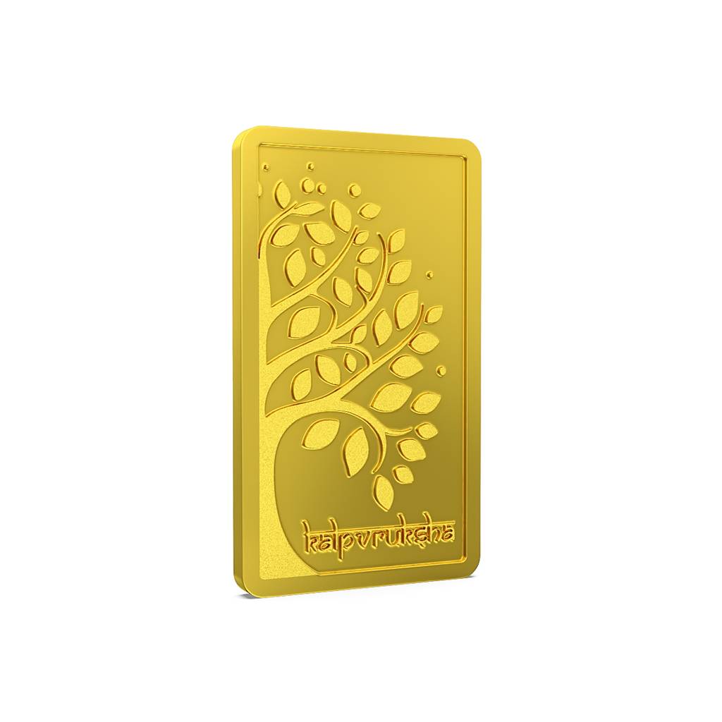 5Gm 24Kt Kalpavruksha Gold Bar 999 : 5gm24ktKalpavrukshaGoldBar999