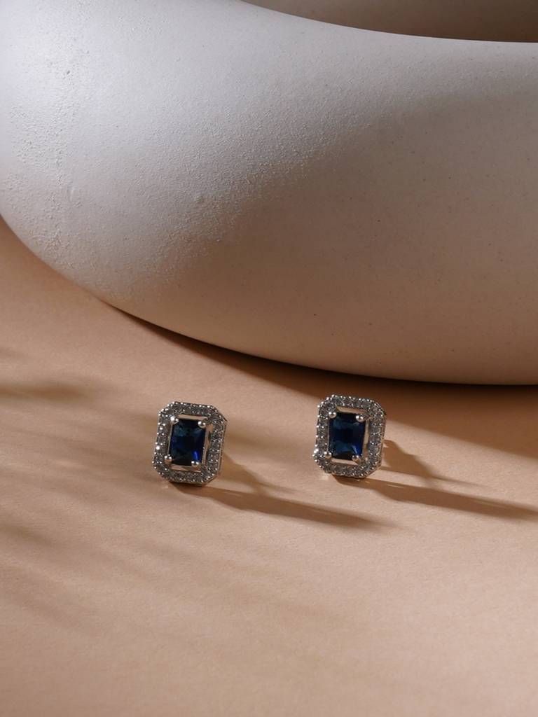 Midnight Blue Stone Studs : RRAUG23-55