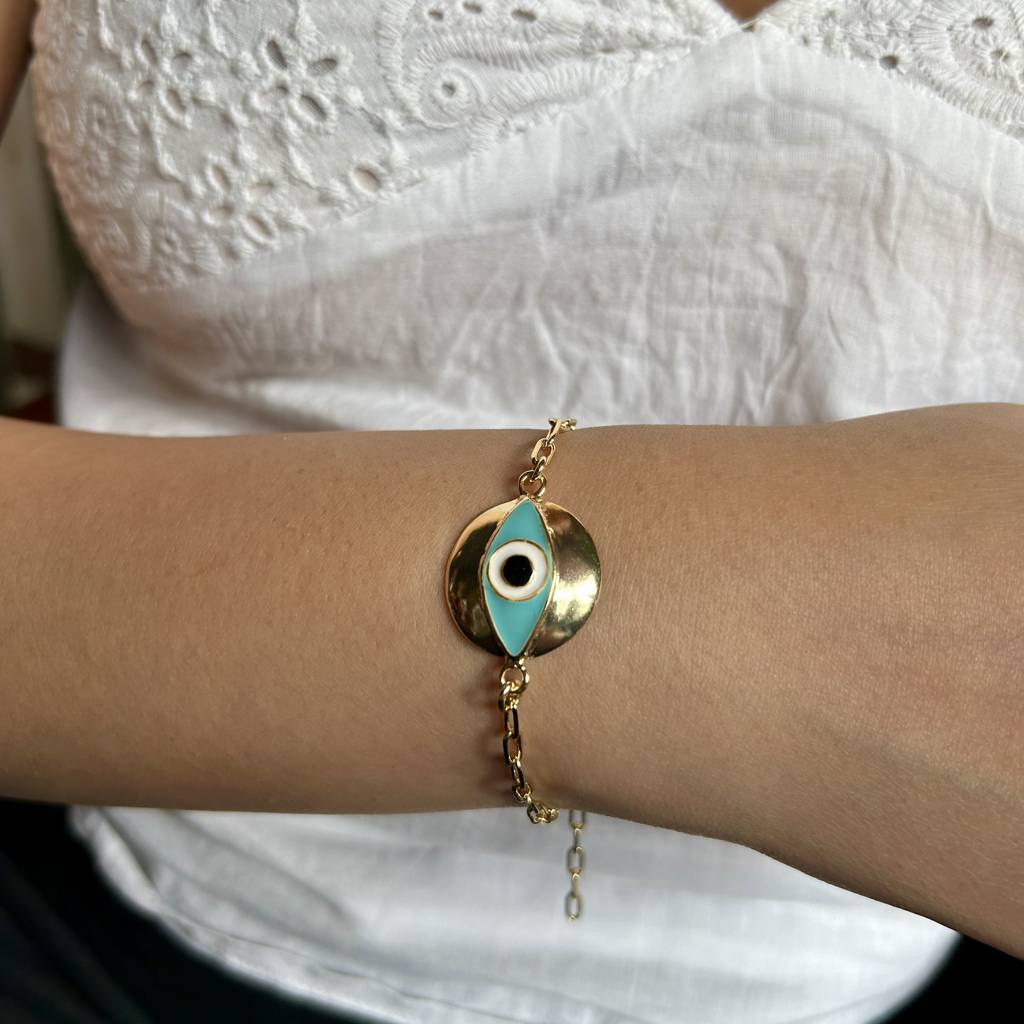 Evil-Eye Chain Bracelet : B-140