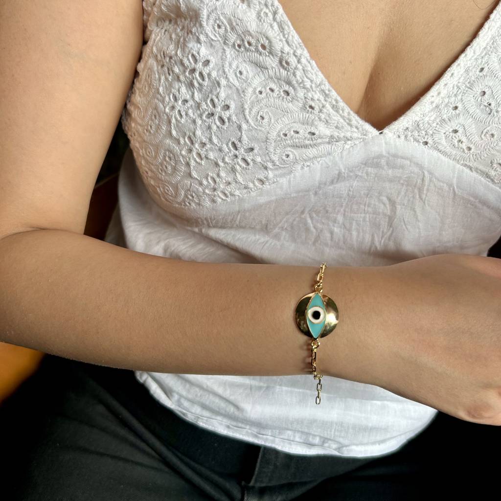 Evil-Eye Chain Bracelet : B-140