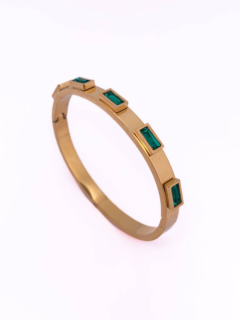 Emerald Olivia Bracelet Band : B-BD-40-0