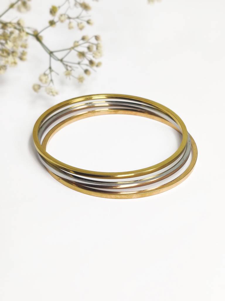 Tripple Threat Bracelet Band ( Set Of 3) : B-BD-64-0