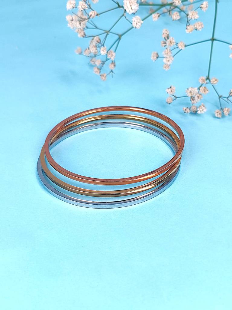 Tripple Threat Bracelet Band ( Set Of 3) : B-BD-64-0