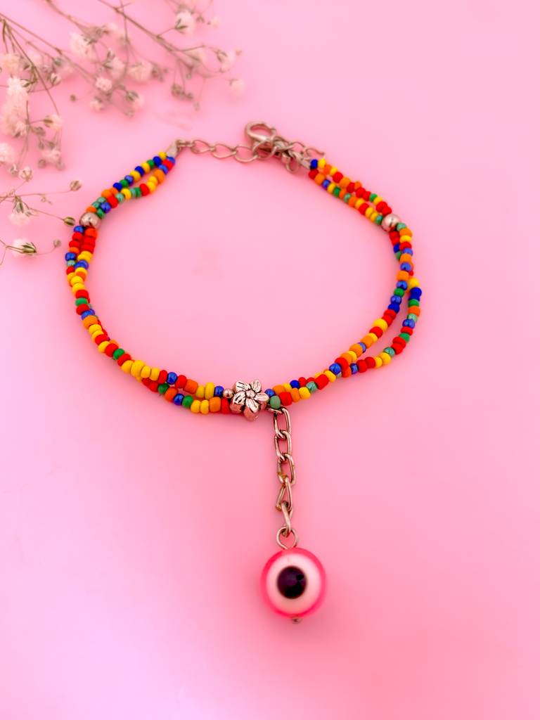 Evil Eye Beads Bracelet : B-BE-10-0