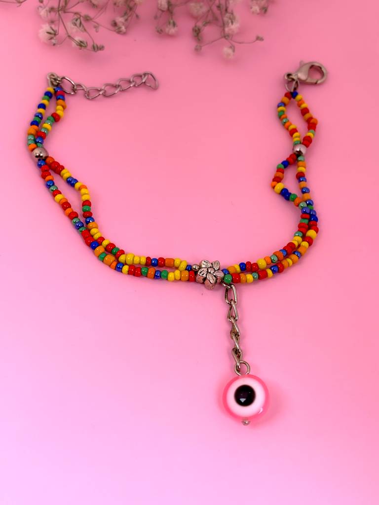 Evil Eye Beads Bracelet : B-BE-10-0