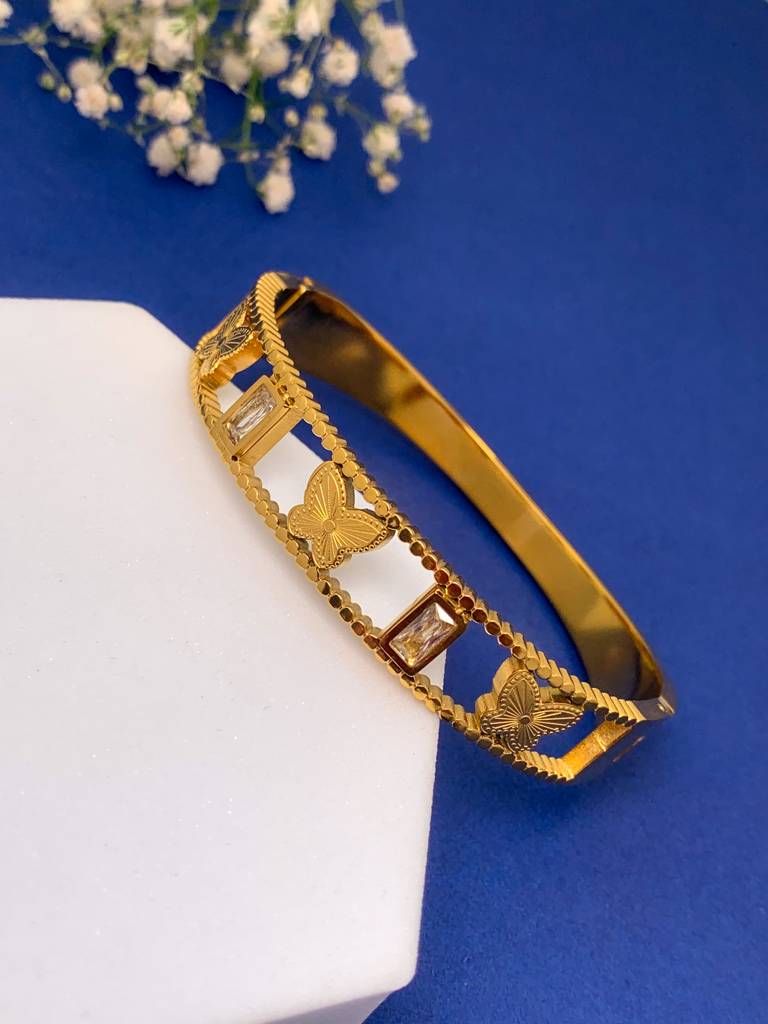 Baguette Butterfly Bracelet Band : B-BF-24-0