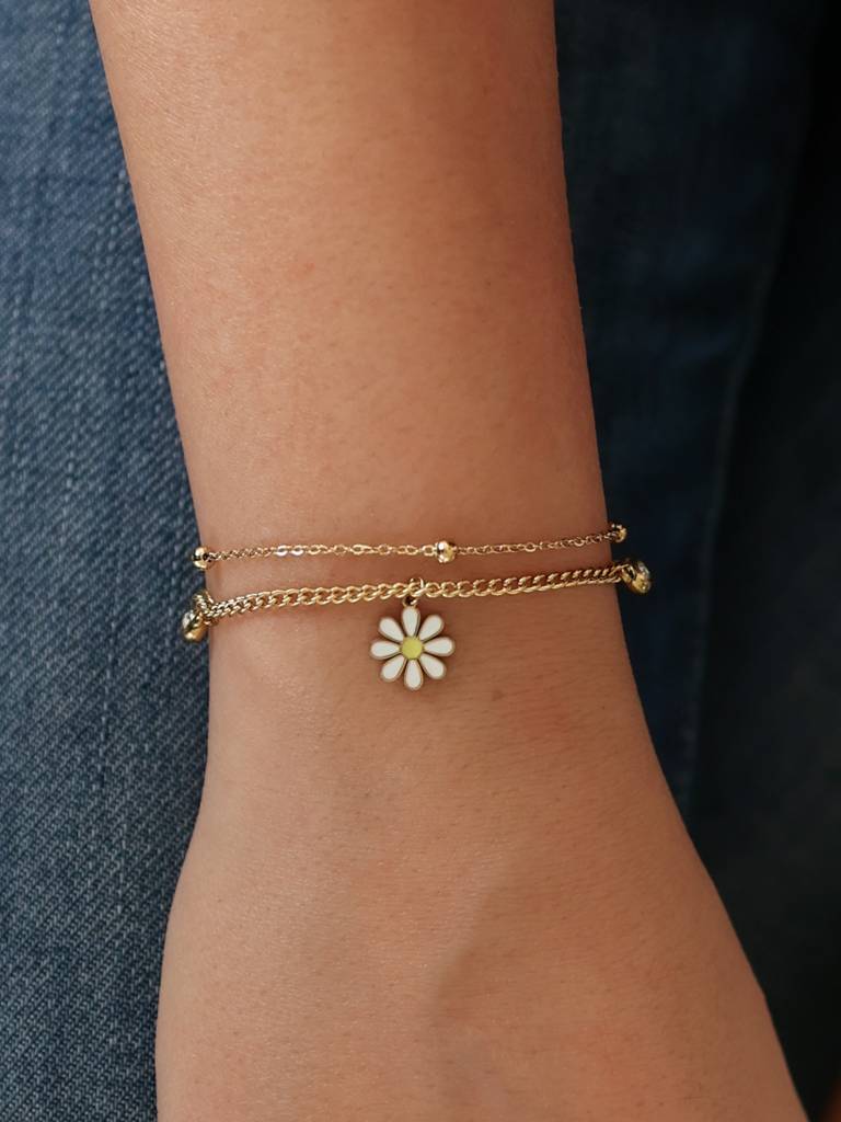 Daisy Charm Bracelet : B-CH-21-0