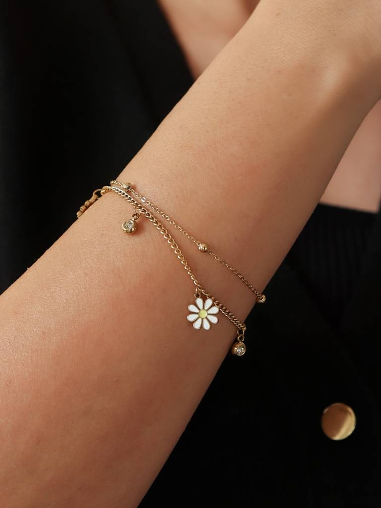 Daisy Charm Bracelet : B-CH-21-0