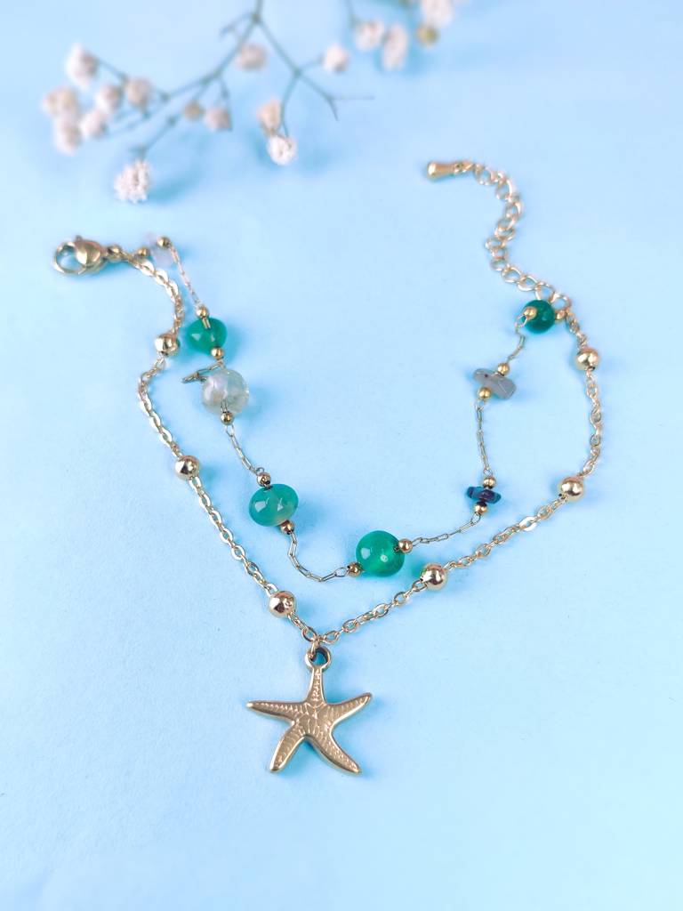 Sea Sparkle Charm Bracelet : B-CH-29-0