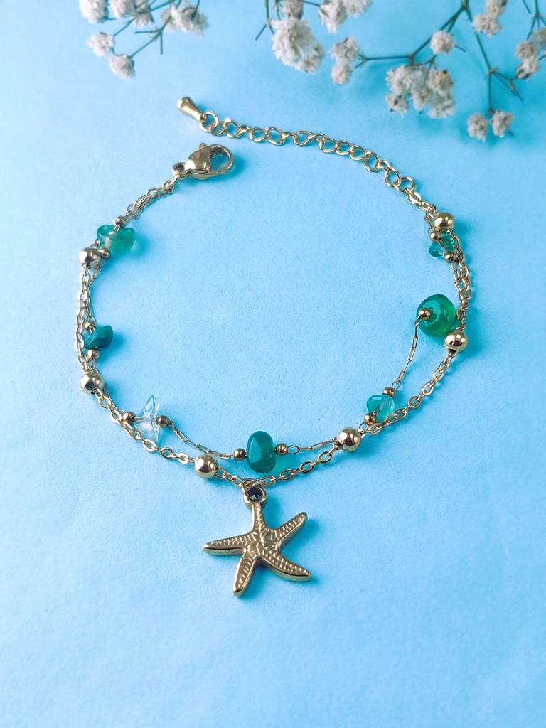 Sea Sparkle Charm Bracelet : B-CH-29-0