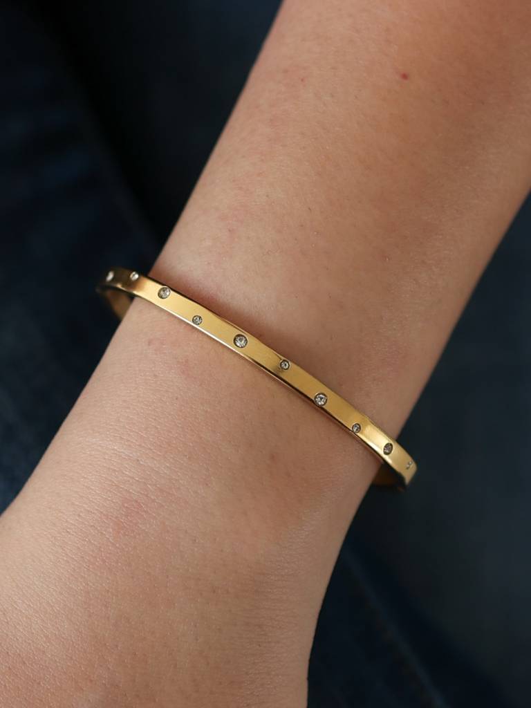 Crystal Marley Bracelet Band (Gold) : B-CR-41-0