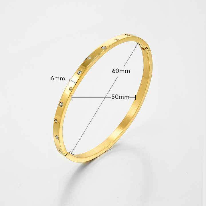 Crystal Marley Bracelet Band (Gold) : B-CR-41-0