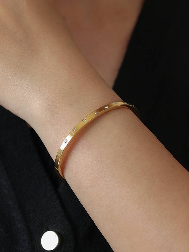 Crystal Marley Bracelet Band (Gold) : B-CR-41-0