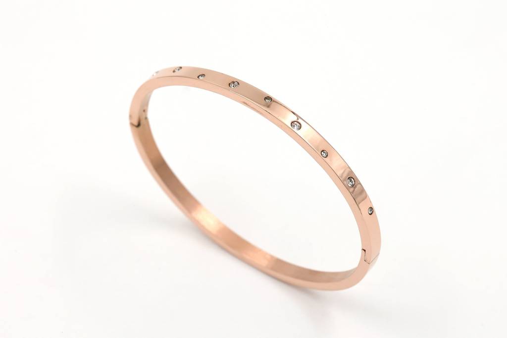 Crystal Marley Bracelet Band (Rose Gold) : B-CR-42-0