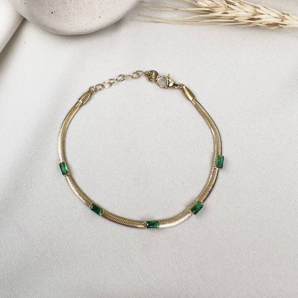 Emerald Morgan Bracelet : B-EM-6-0