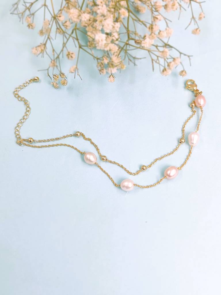 Pearl Layered Bracelet : B-LY-4-0