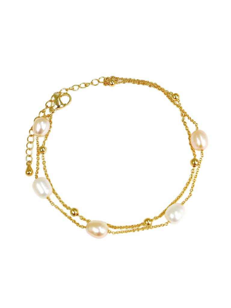 Pearl Layered Bracelet : B-LY-4-0