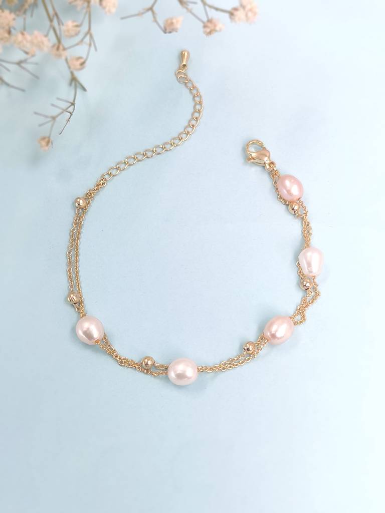 Pearl Layered Bracelet : B-LY-4-0