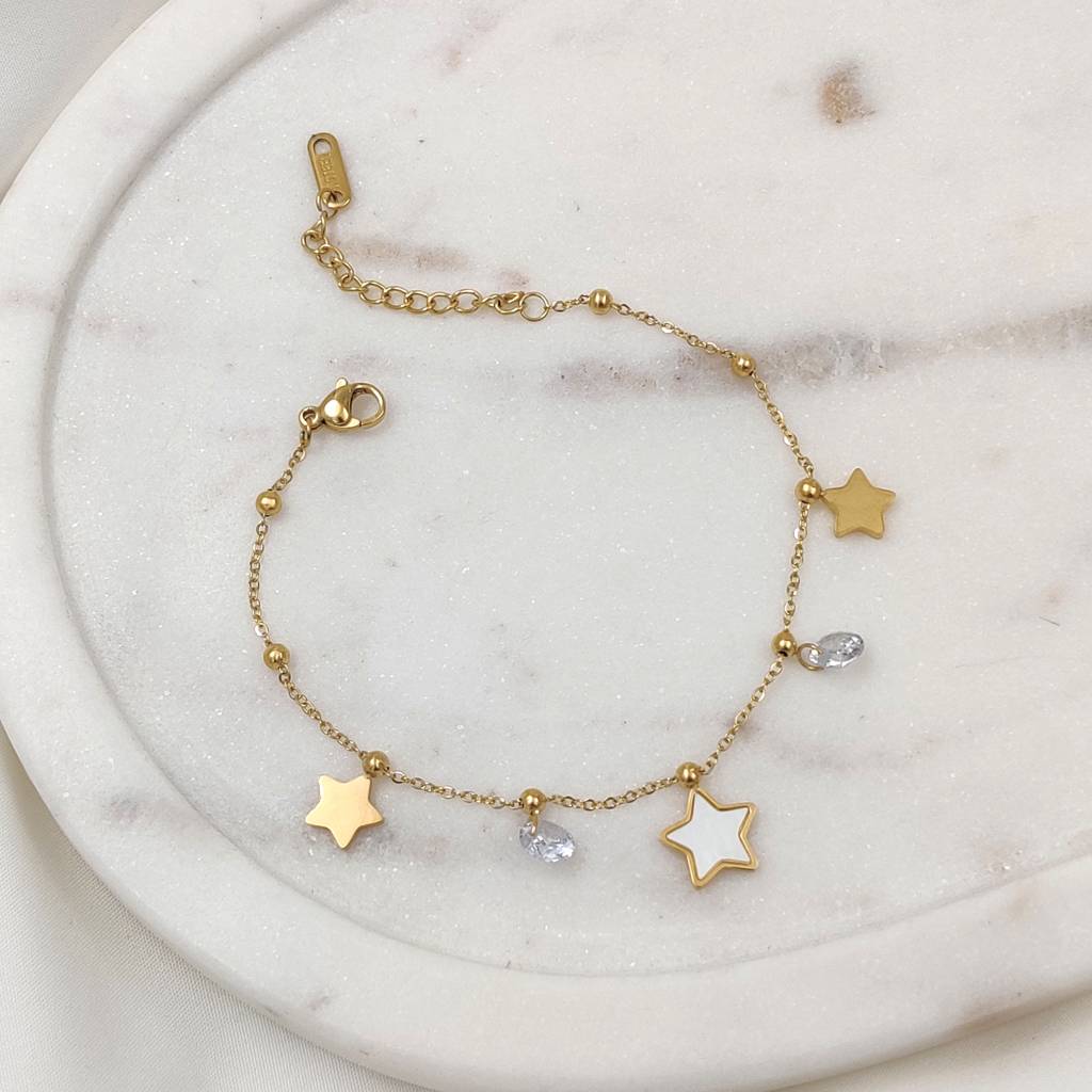 Stevie Star Charm Bracelet ( Gold) : B-ST-11-G