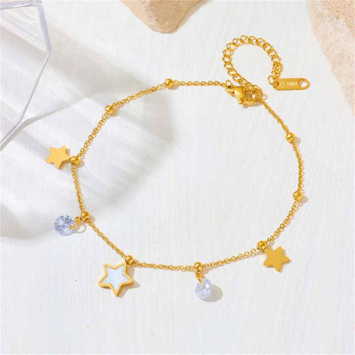 Stevie Star Charm Bracelet ( Gold) : B-ST-11-G