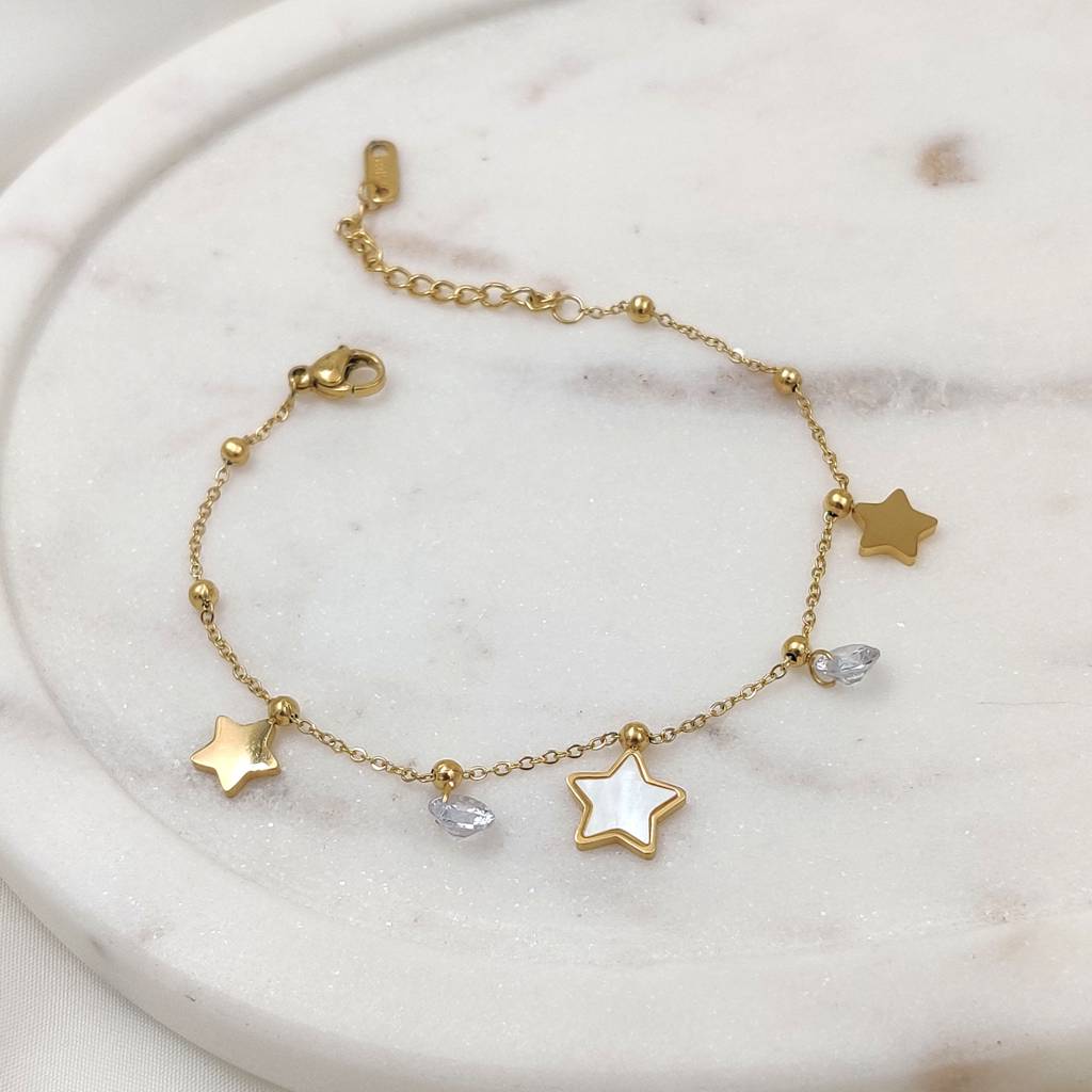 Stevie Star Charm Bracelet ( Gold) : B-ST-11-G