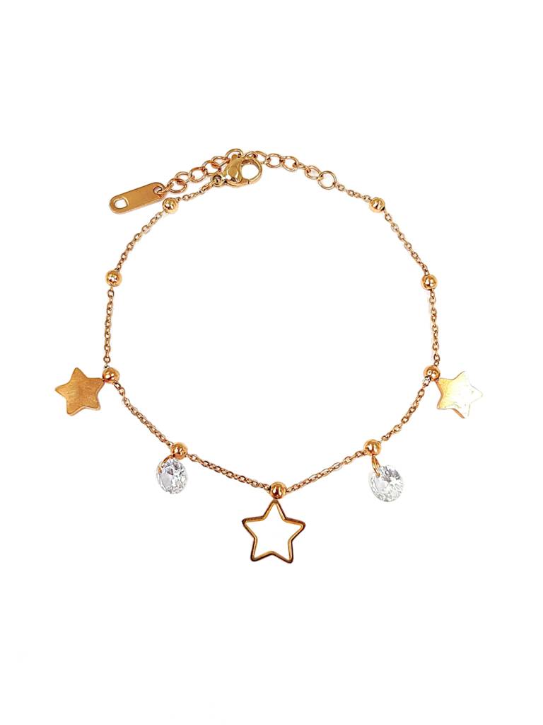 Stevie Star Charm Bracelet (Rosegold) : B-ST-11-RG