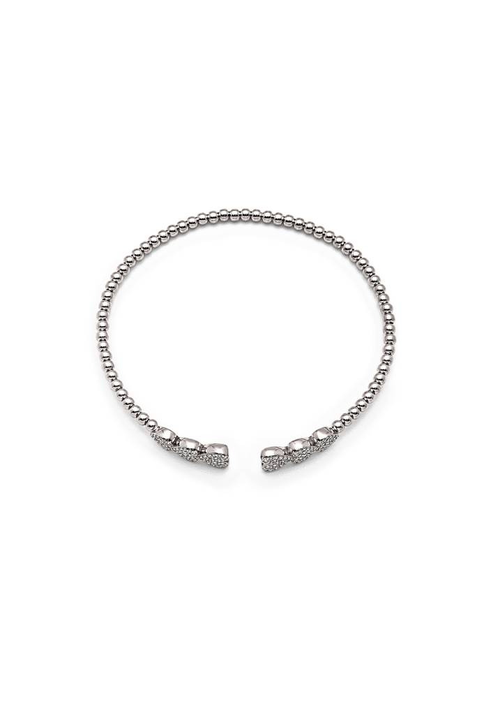 Silberry 925 Sterling Silver Triple-Love Kada : B115