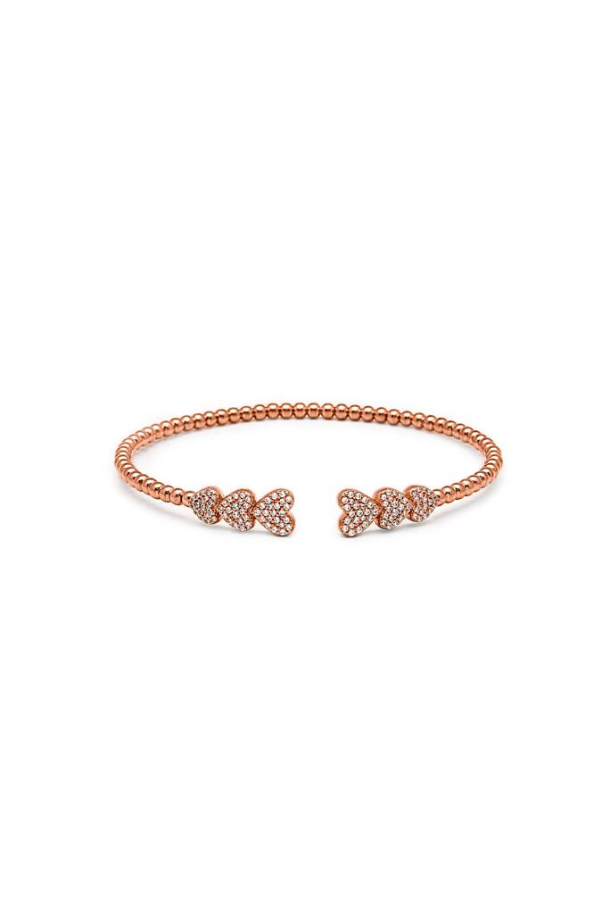 Silberry 925 Sterling Silver Triple-Love Kada : B119