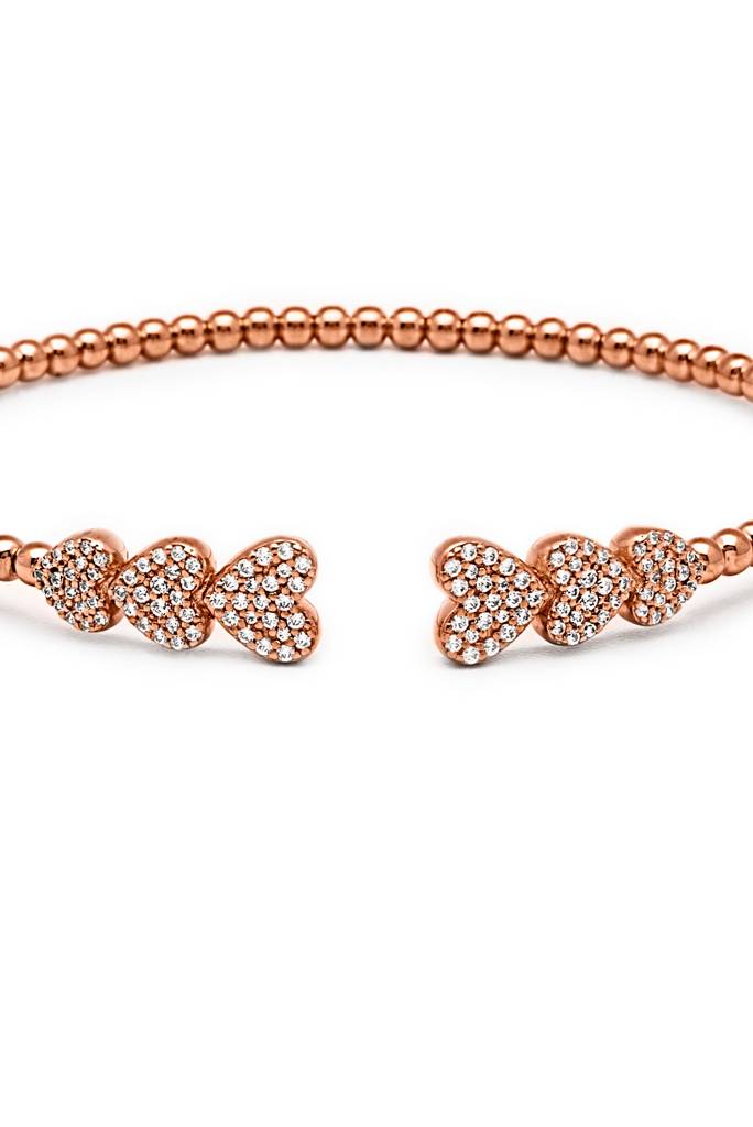 Silberry 925 Sterling Silver Triple-Love Kada : B119