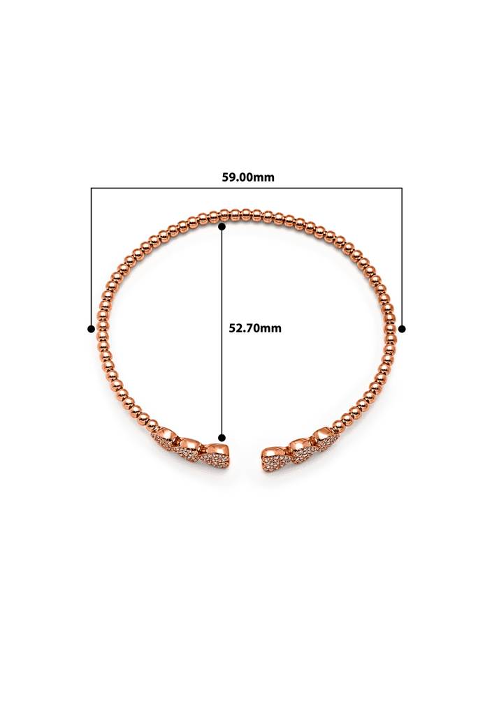 Silberry 925 Sterling Silver Triple-Love Kada : B119