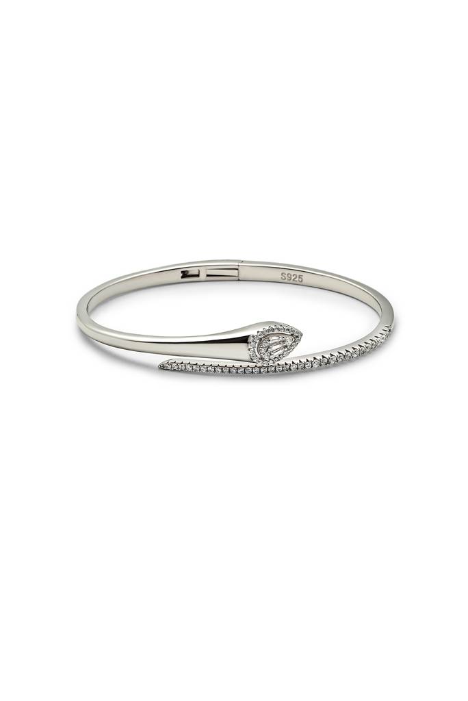 Silberry 925 Sterling Silver Serpent Kada : B252
