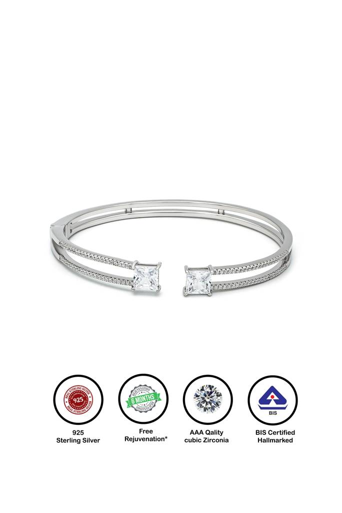 Silberry 925 Sterling Silver Majestic Kada : B334