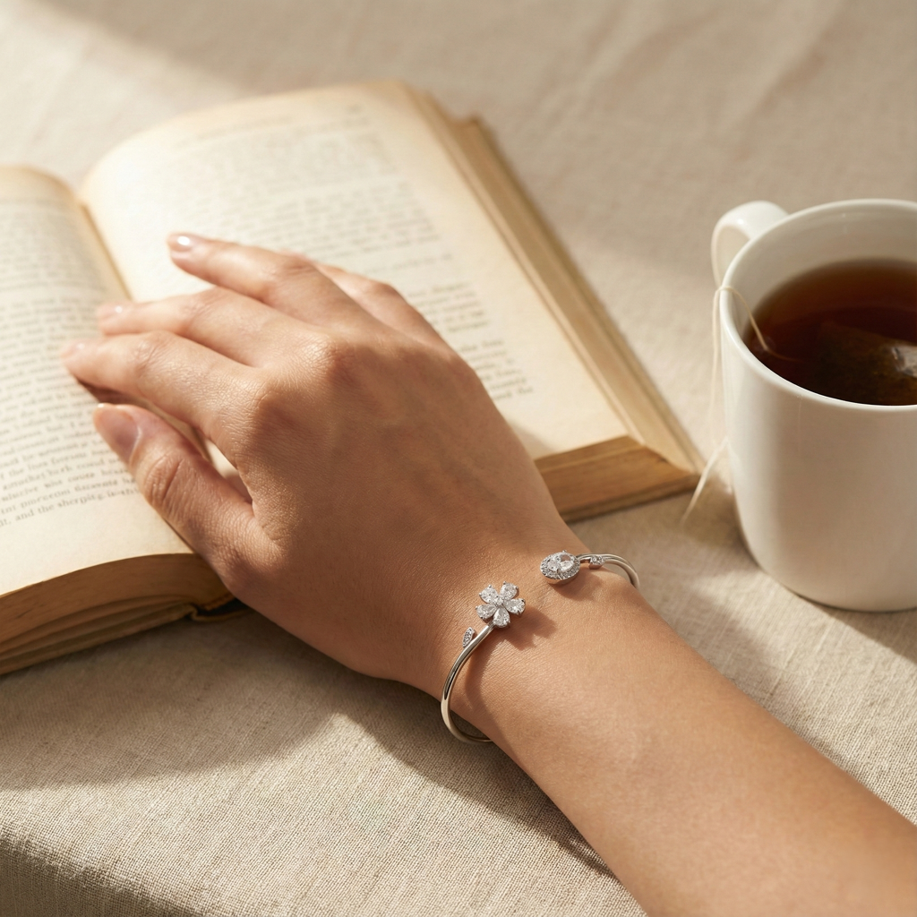 925 Sterling Silver Infinity Promise Ring For Women & Girls | Adjustable Silver Love Band For Daily Wear & Gifting : B3