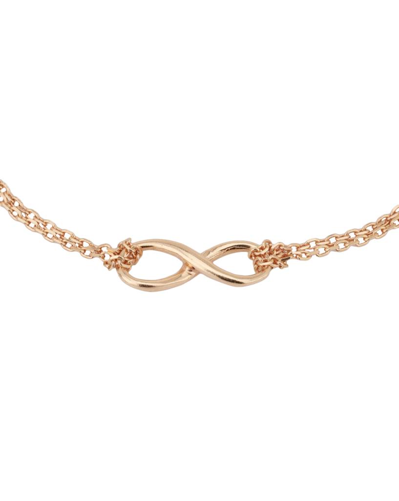 Gold-Plated Infinity-Shaped Multistrand Bracelet : B523716B