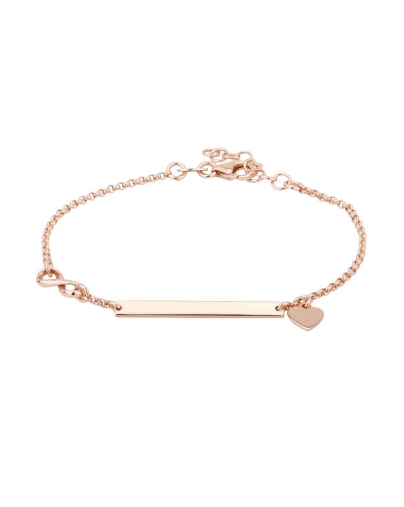 Rose Gold-Plated Charm Bracelet : B523720B