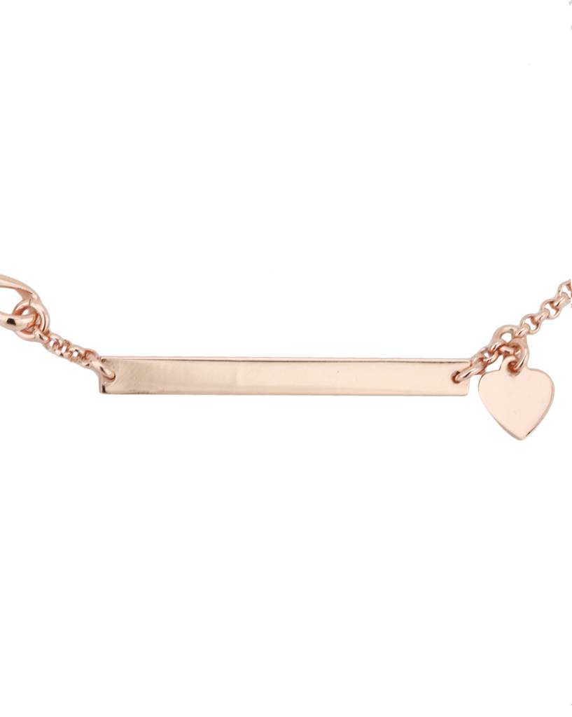 Rose Gold-Plated Charm Bracelet : B523720B