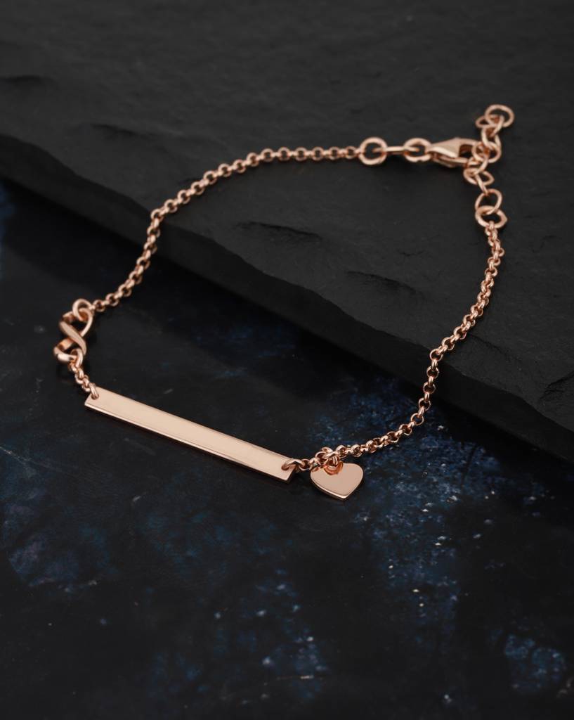 Rose Gold-Plated Charm Bracelet : B523720B