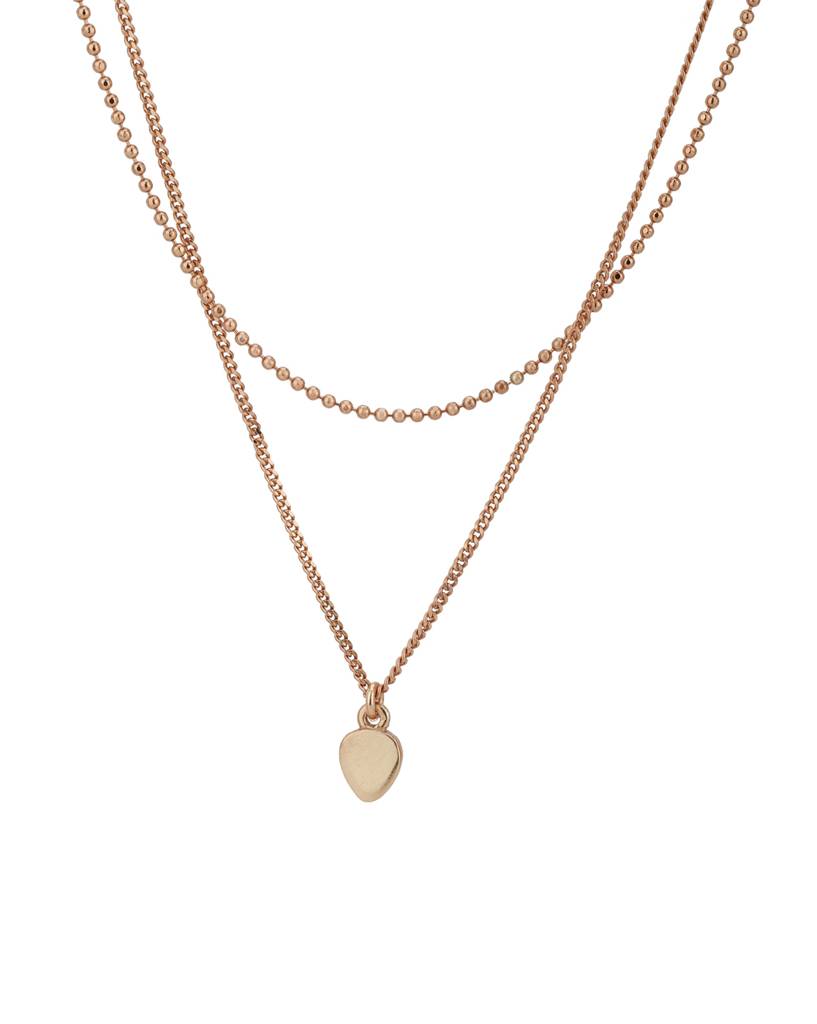 Gold-Plated Layered Necklace : B523813N