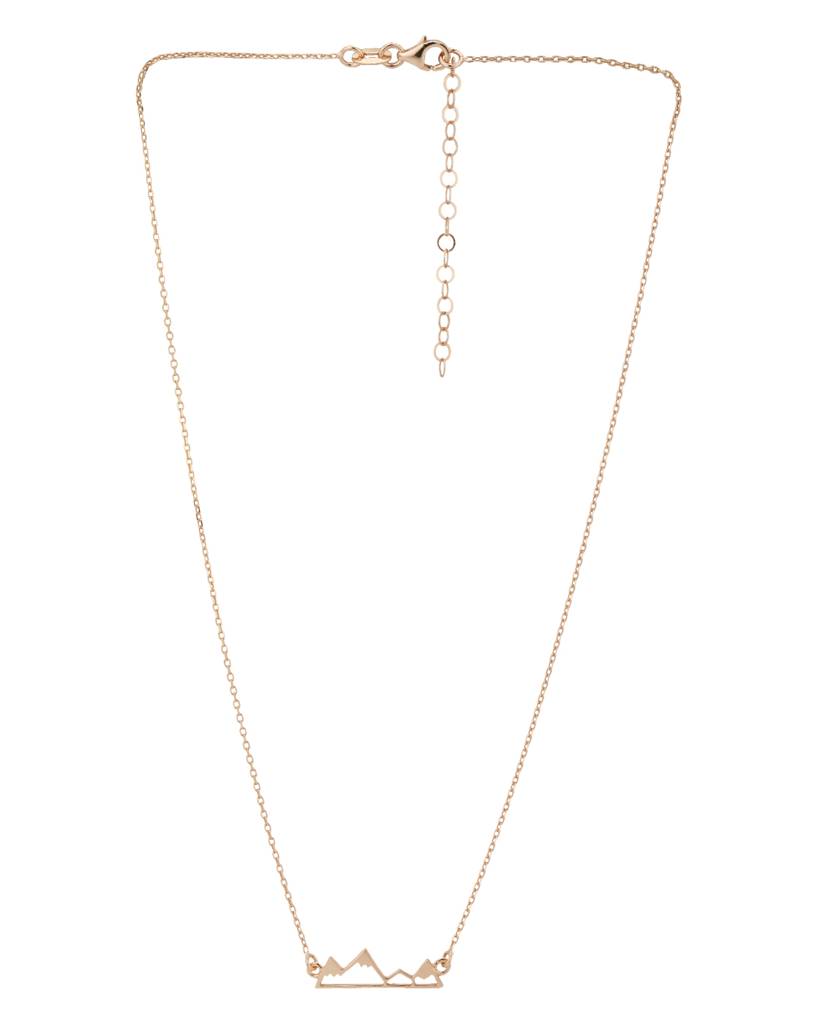 Gold-Plated Minimal Necklace : B523822N