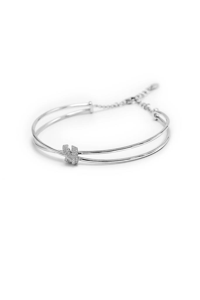 Silberry 925 Sterling Silver Knot Kada : B66